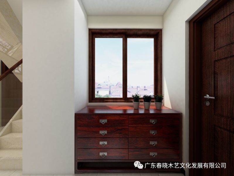 現(xiàn)代居室中的禪風(fēng)意境 ——萬科尚城凈面積88m2復(fù)式紅木家具全屋定制案例賞析(圖2)