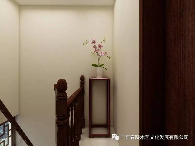 現(xiàn)代居室中的禪風(fēng)意境 ——萬科尚城凈面積88m2復(fù)式紅木家具全屋定制案例賞析(圖12)